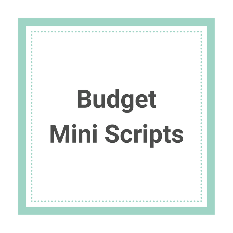 Budget Mini Scripts