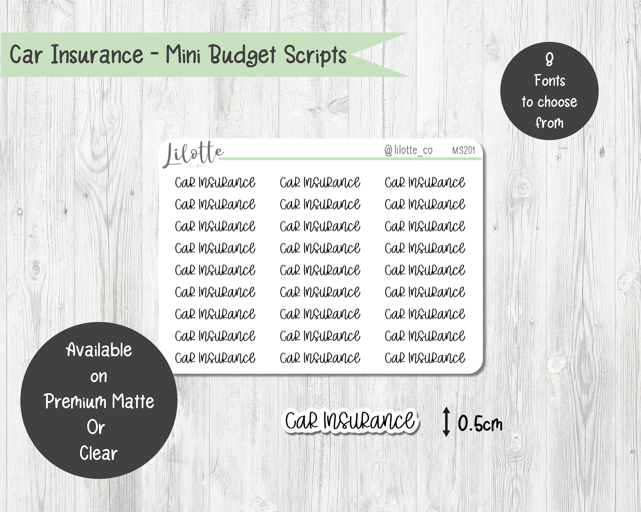 Car Insurance - Budget Mini Scripts