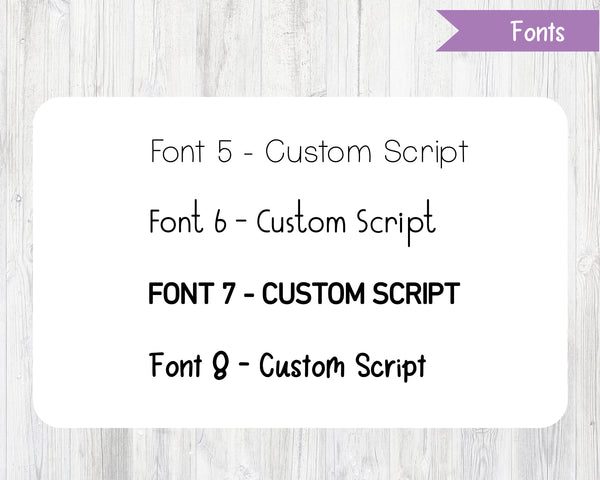 Coloured Custom Mini Scripts - Set 2