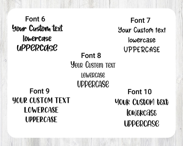 Foiled Custom Scripts - Set 2 - White Matte