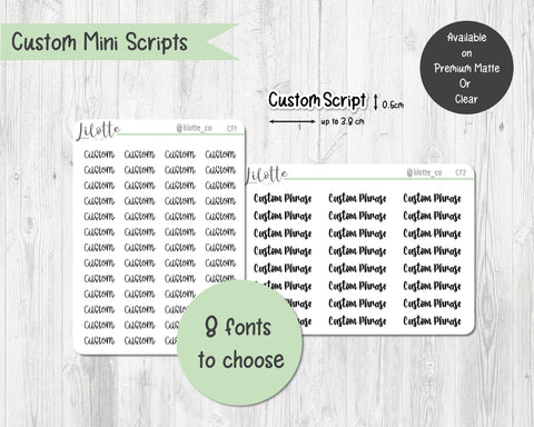 Custom Mini Scripts