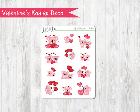 Valentine's Day Koala Deco