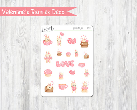 Valentine's Day Bunny Deco