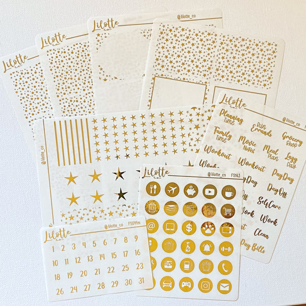 Stars - Foiled Overlay Kit