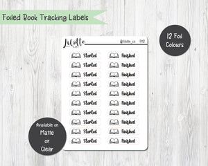 Foiled Book Tracking Labels - Clear