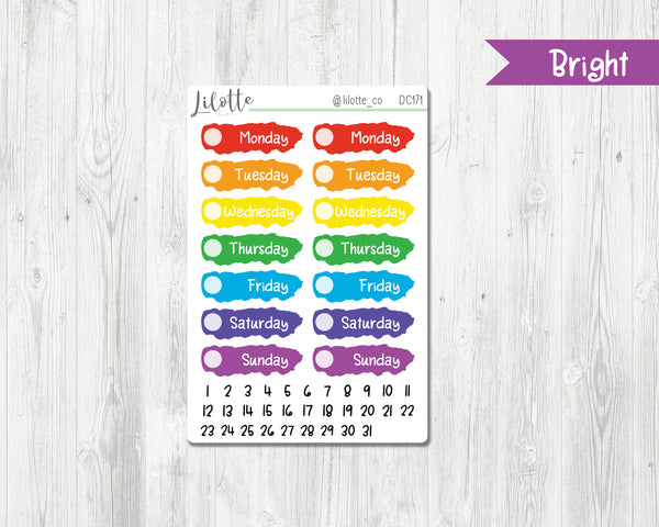 Rainbow Fortnightly Date Covers