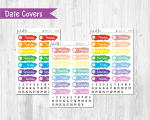 Rainbow Fortnightly Date Covers