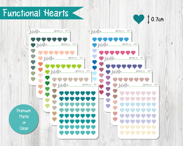 Functional Heart Stickers