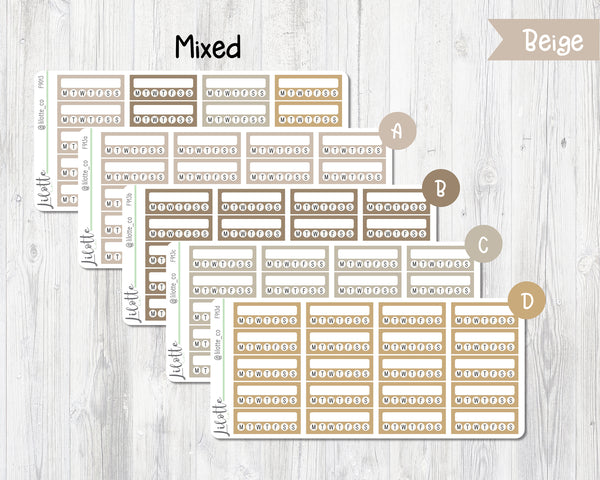 Habit Trackers - Medium Sheet