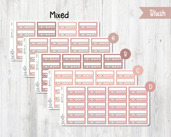 Habit Trackers - Medium Sheet