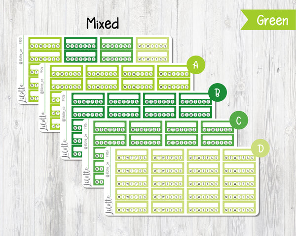 Habit Trackers - Medium Sheet