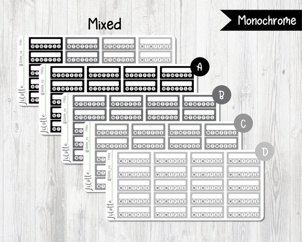 Habit Trackers - Medium Sheet