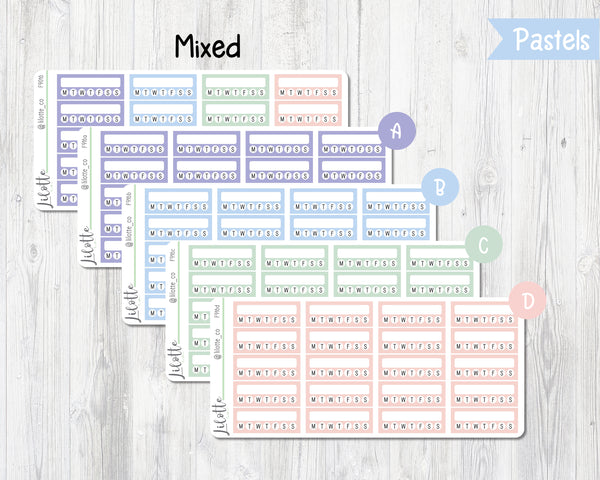 Habit Trackers - Medium Sheet