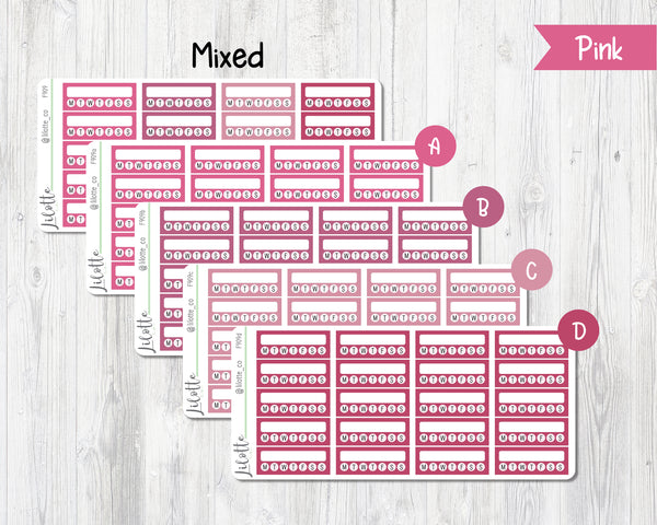 Habit Trackers - Medium Sheet