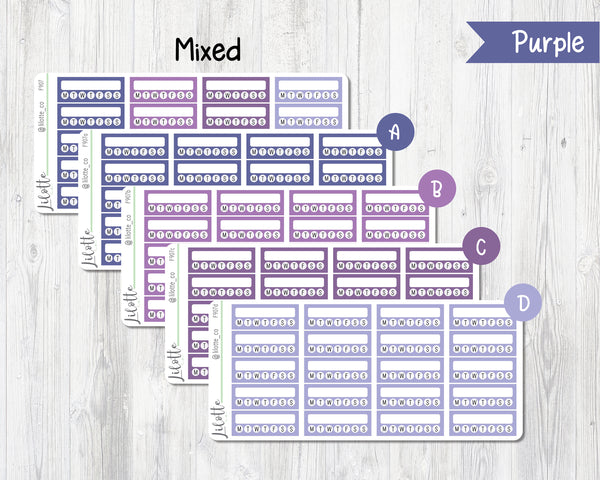 Habit Trackers - Medium Sheet