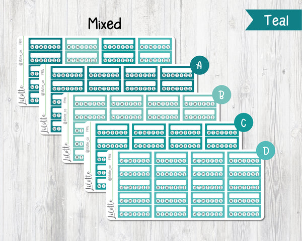 Habit Trackers - Medium Sheet