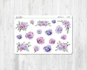 Large Deco - Purple Roses