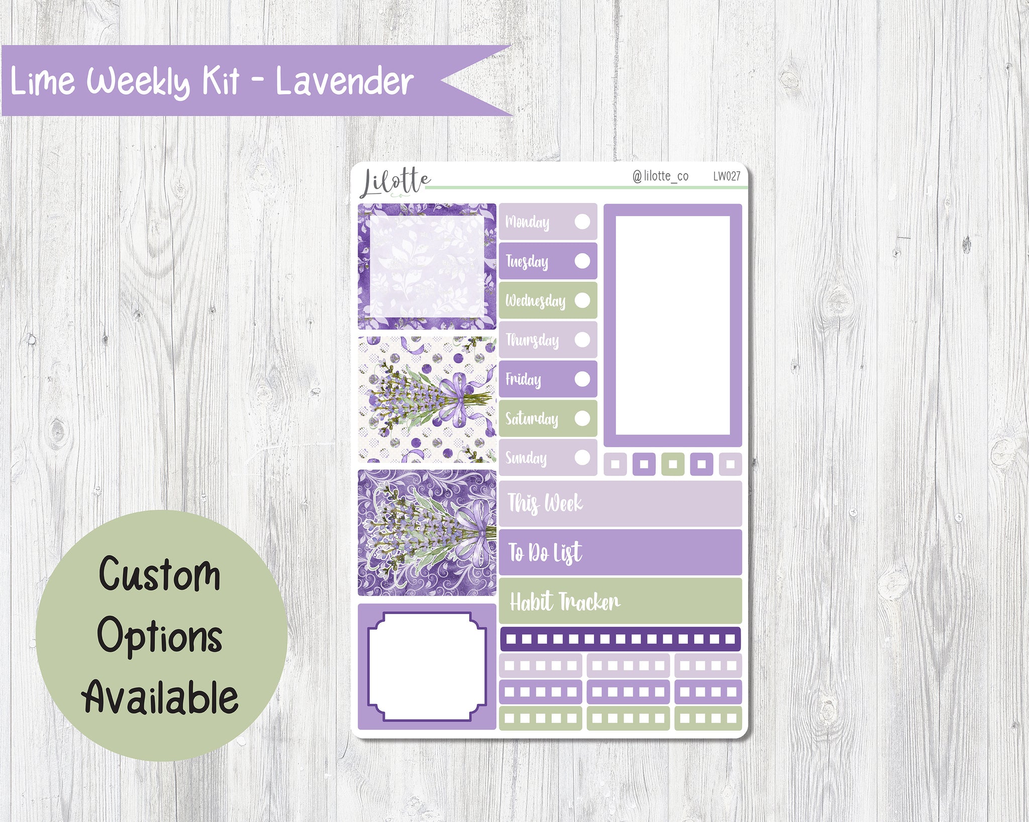 Lavender - Lime Weekly Kit