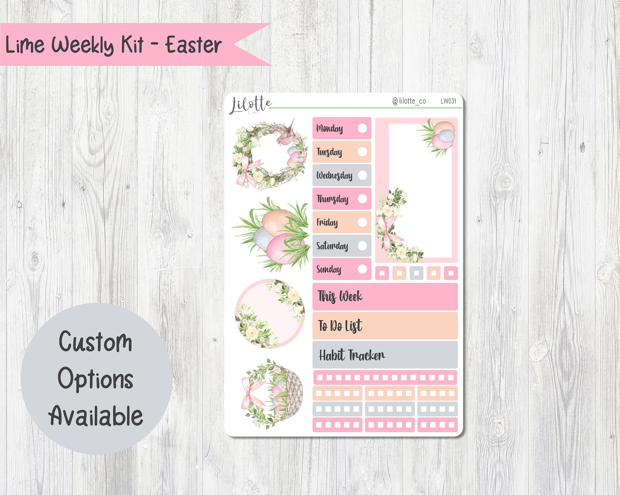 Easter - Lime Weekly Kit