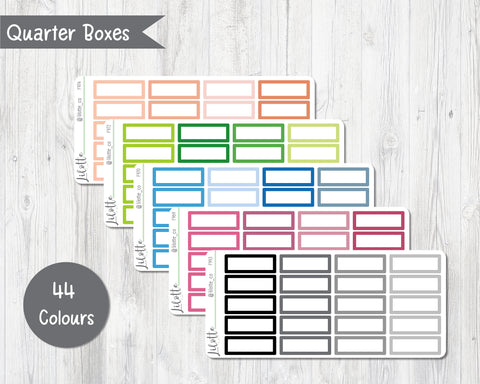 Quarter Boxes - Medium Sheet