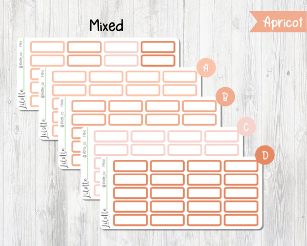 Rounded Quarter Boxes - Medium Sheet