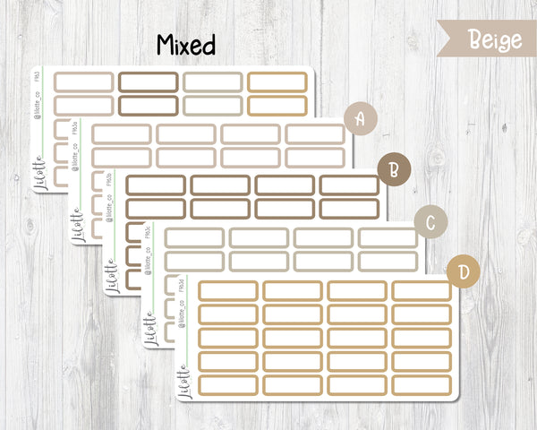 Rounded Quarter Boxes - Medium Sheet