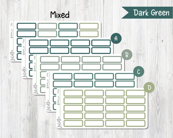 Rounded Quarter Boxes - Medium Sheet