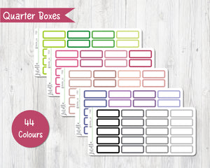 Rounded Quarter Boxes - Medium Sheet