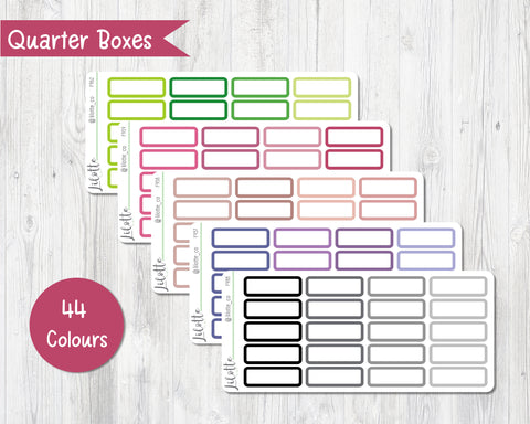 Rounded Quarter Boxes - Medium Sheet