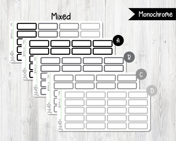 Rounded Quarter Boxes - Medium Sheet