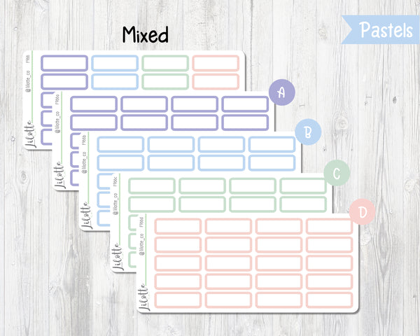 Rounded Quarter Boxes - Medium Sheet