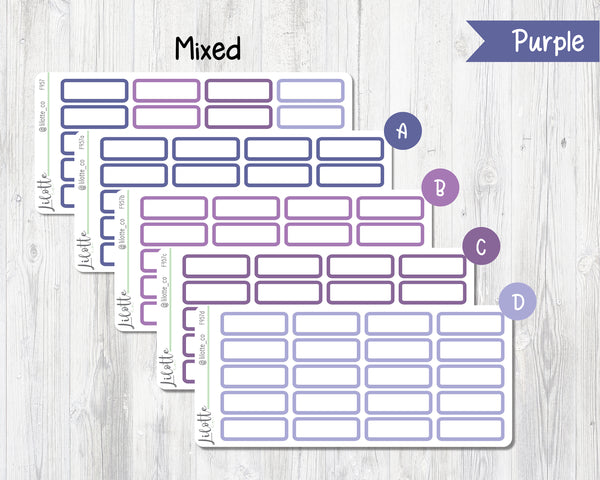 Rounded Quarter Boxes - Medium Sheet