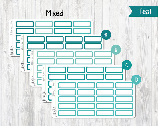 Rounded Quarter Boxes - Medium Sheet