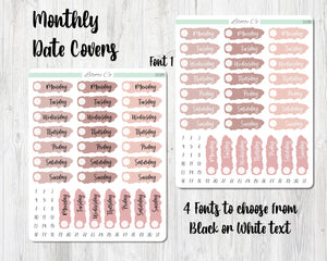 Blush - Monthly Date Covers