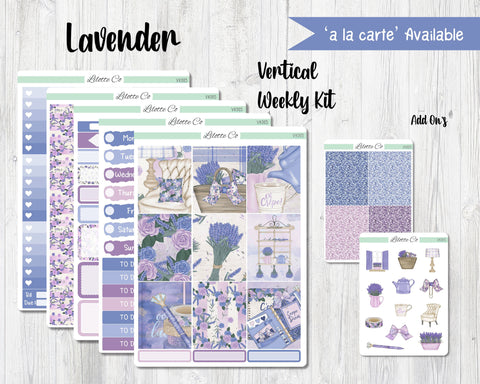 Lavender Vertical Weekly Kit