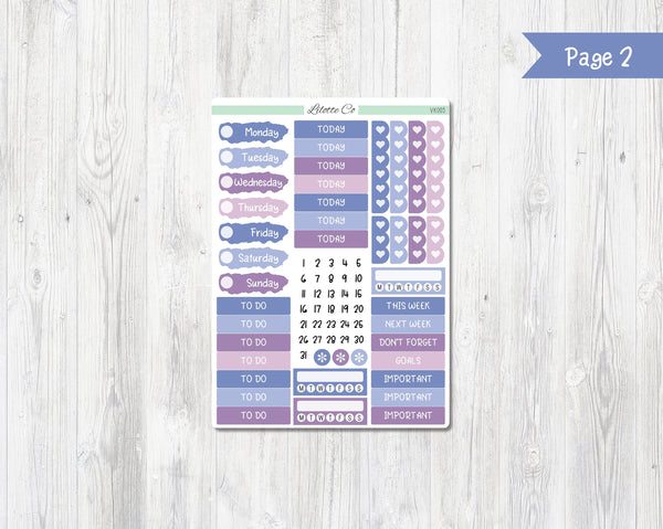 Lavender Vertical Weekly Kit