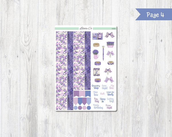 Lavender Vertical Weekly Kit