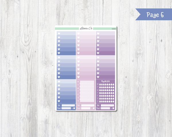 Lavender Vertical Weekly Kit