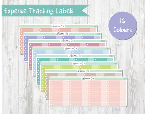 Expense Tracking Labels