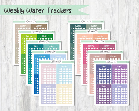 Weekly Water Trackers