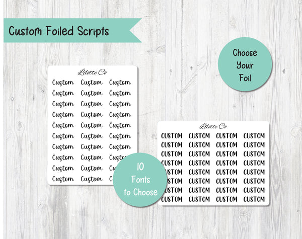 Foiled Custom Scripts - Set 1 - Clear