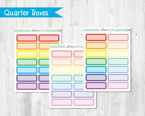 RAINBOW Quarter Boxes