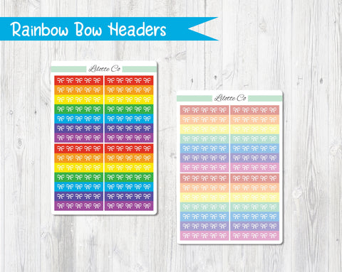 RAINBOW Bow Headers