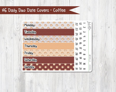 A5 Daily Duo Coffee Date Covers