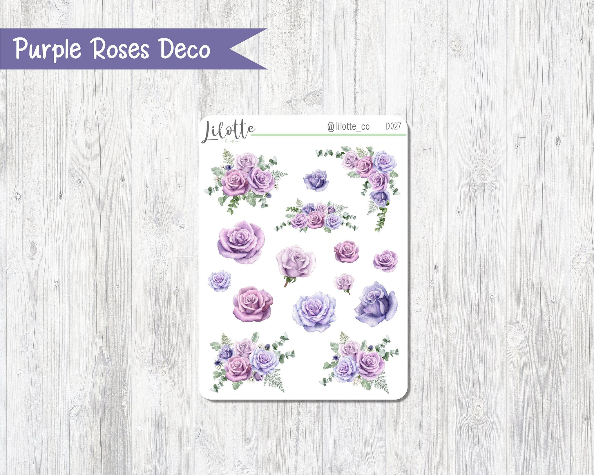 Purple Roses Deco