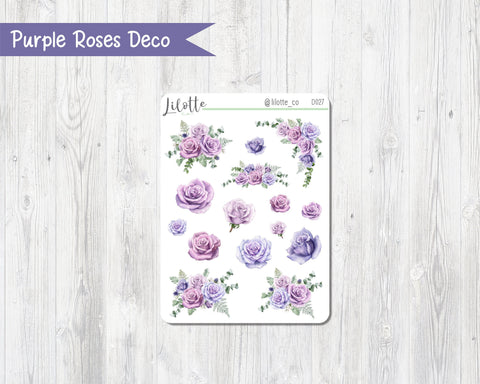 Purple Roses Deco