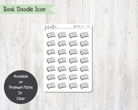 Book Doodle Icons