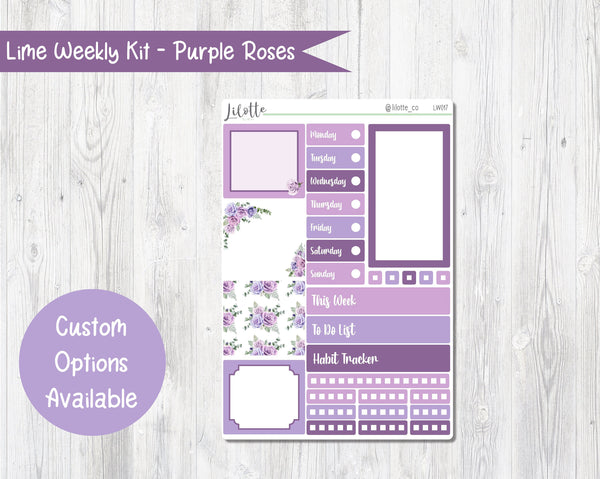 Purple Roses - Lime Weekly Kit