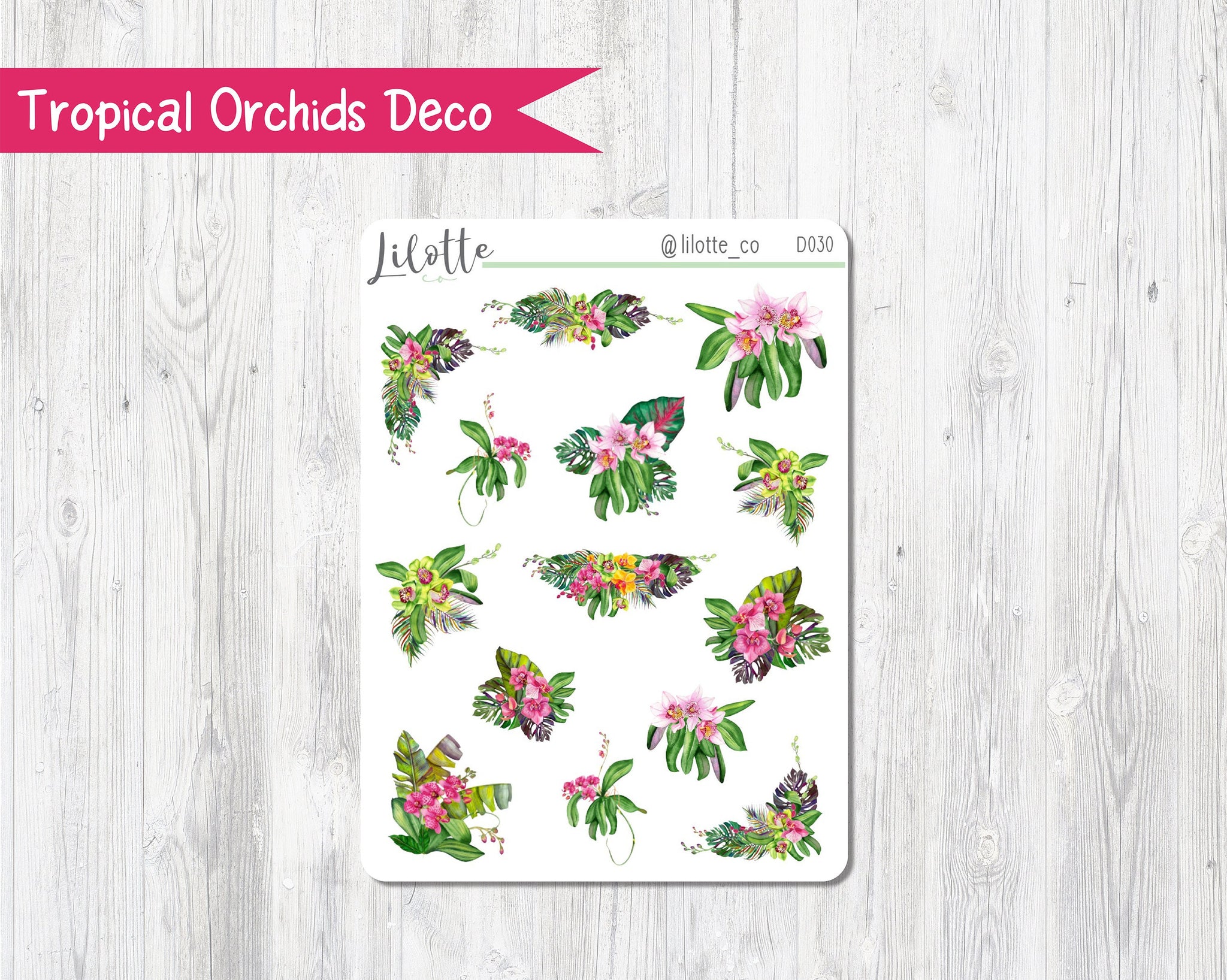 Tropical Orchids Deco